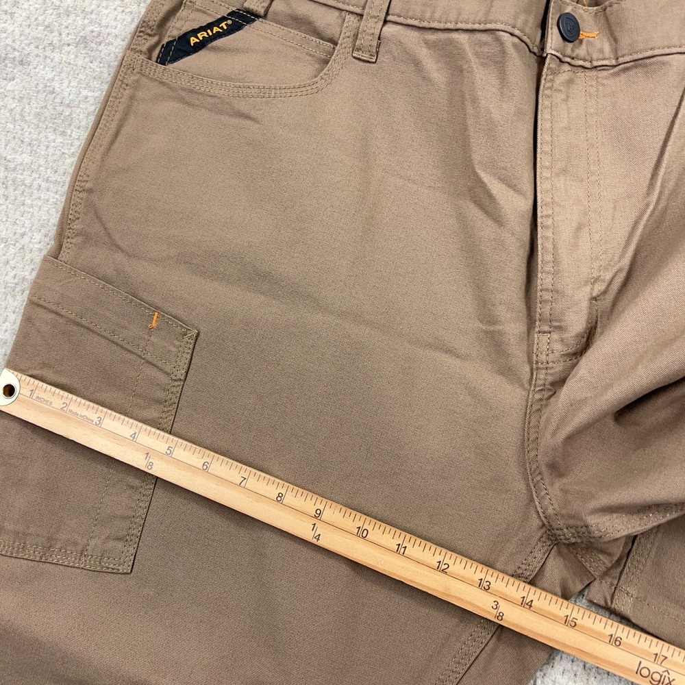 Ariat Rebar M4 Pants Men 44x30 Relaxed Straight Leg Brown Dura Stretch Work NWT - Picture 7 of 16